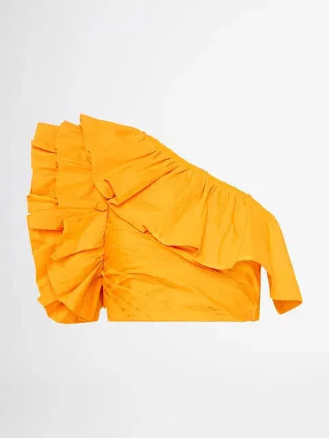 Sheike Allegra Frill Top and Maxi Skirt Set Yellow Size 16/14 photo 4