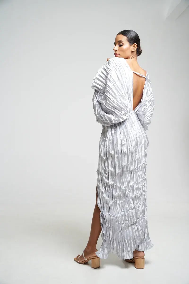 L'Idée De Luxe Gown Silver Size 10 photo 3
