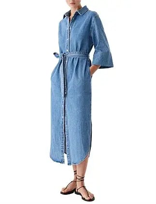 Morrison Fynn Denim Shirt Dress Size 10/2 photo 2