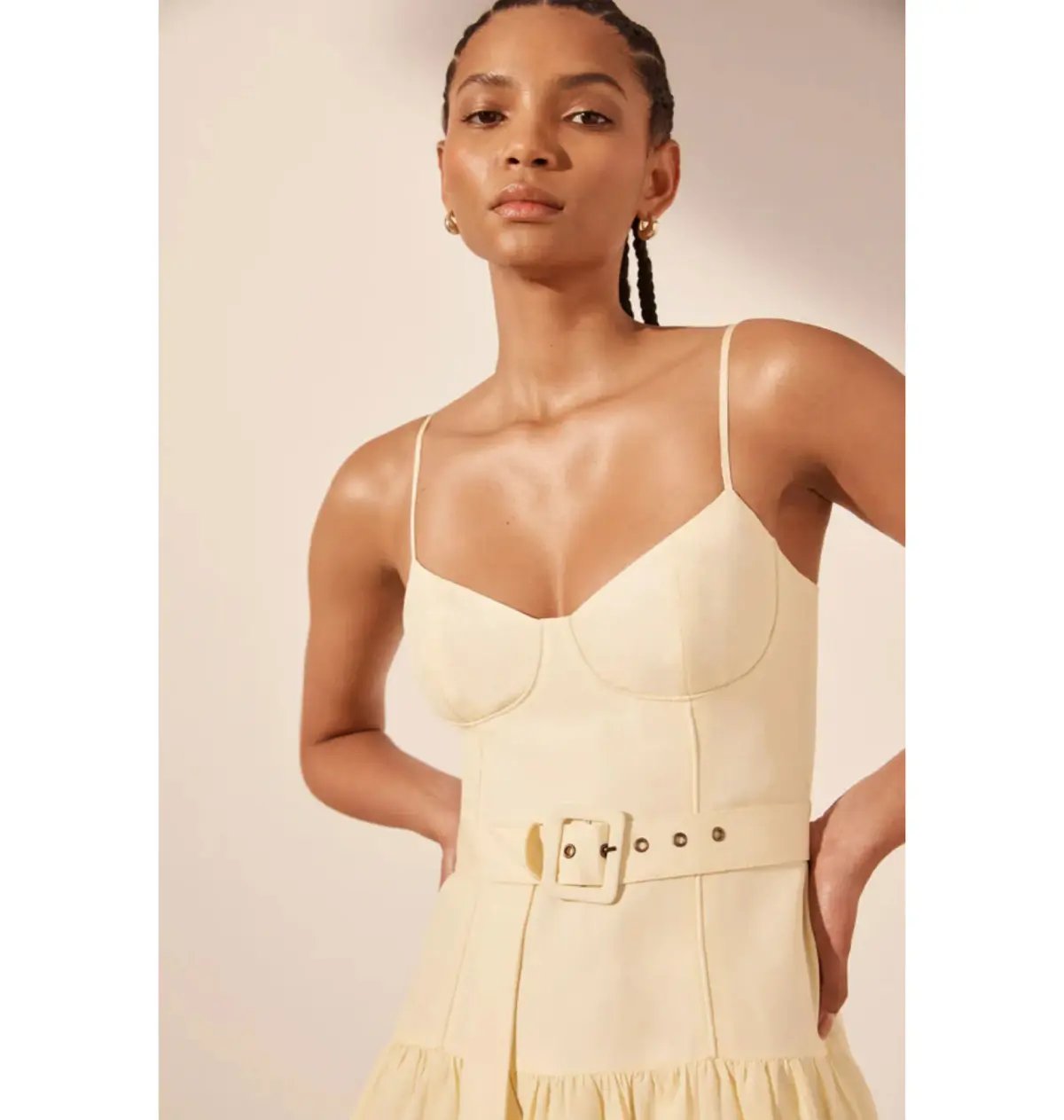 Shona Joy Limon Panelled Bustier Maxi Dress in Lemonade Size AU 8 photo 2