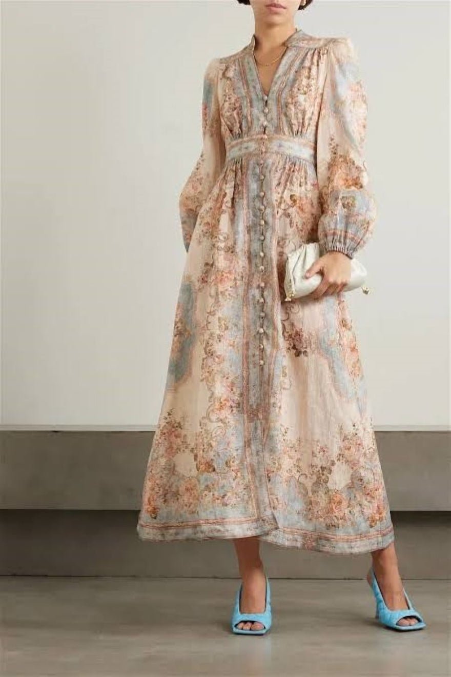 Zimmermann August Plunge Midi Dress photo 2