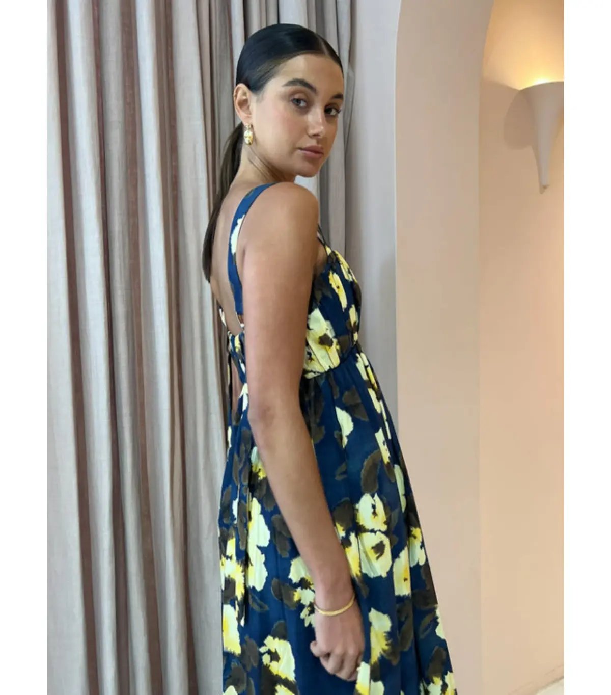 Acler Luddenham Maxi Dress Floral Posy Size US 6 / AU 10 photo 4