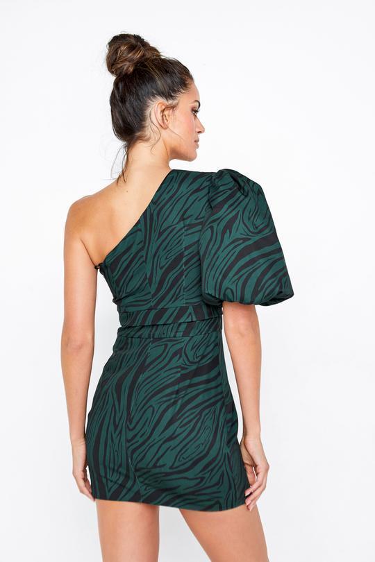 Mossman Dark Paradise Mini Dress green Size 10 photo 4