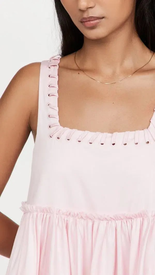 Aje Hushed Laced Sleevless Mini Dress Pink Size AU 6 photo 3