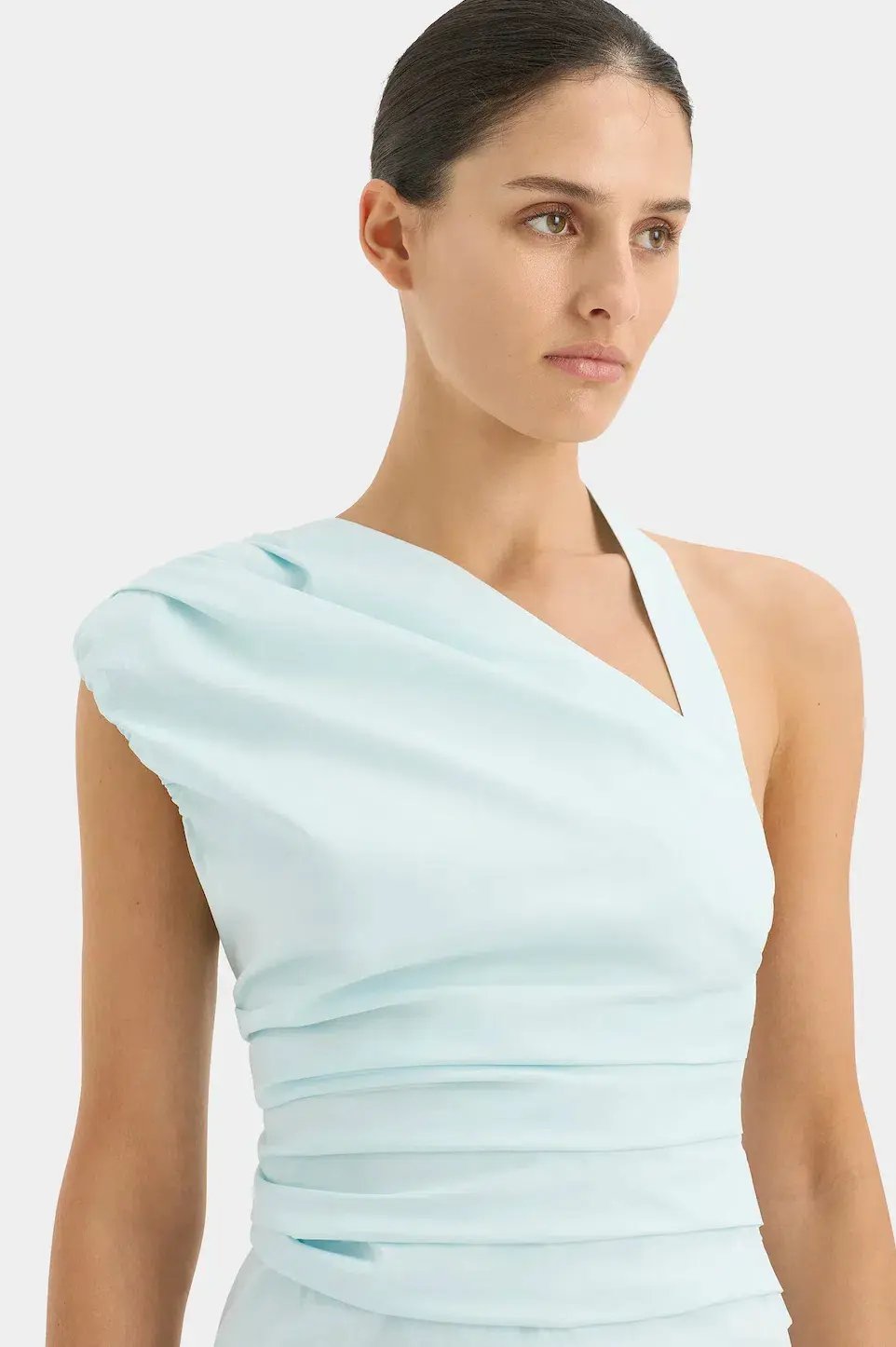 Sir The Label Azul Gathered Mini Dress Ice Blue Size 1 / AU 8 photo 4