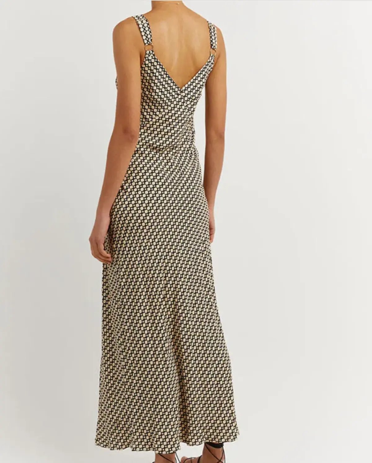 Dissh Marlow Beige Geo Midi Slip Dress photo 3