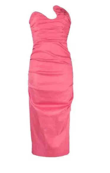 Rachel Gilbert Cheri Dress in Pink Size 10 photo 4