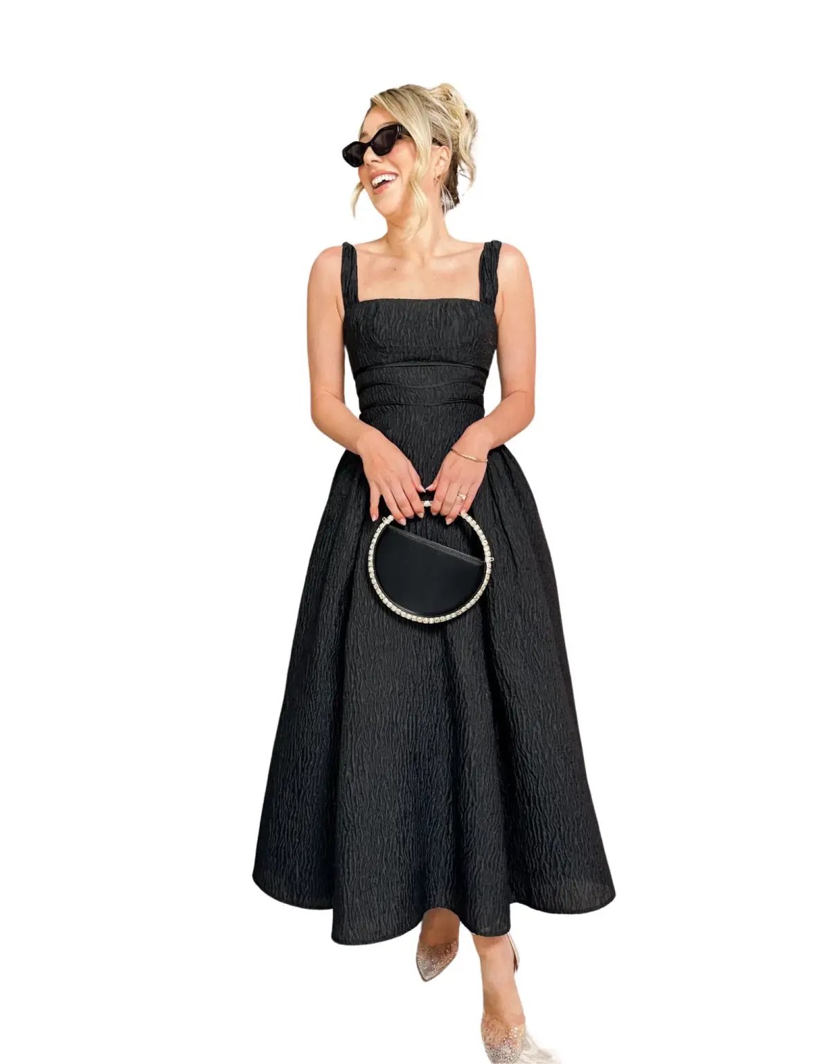 Rachel Gilbert Sophy Strap Dress Black Size 4/ AU 14 photo 2