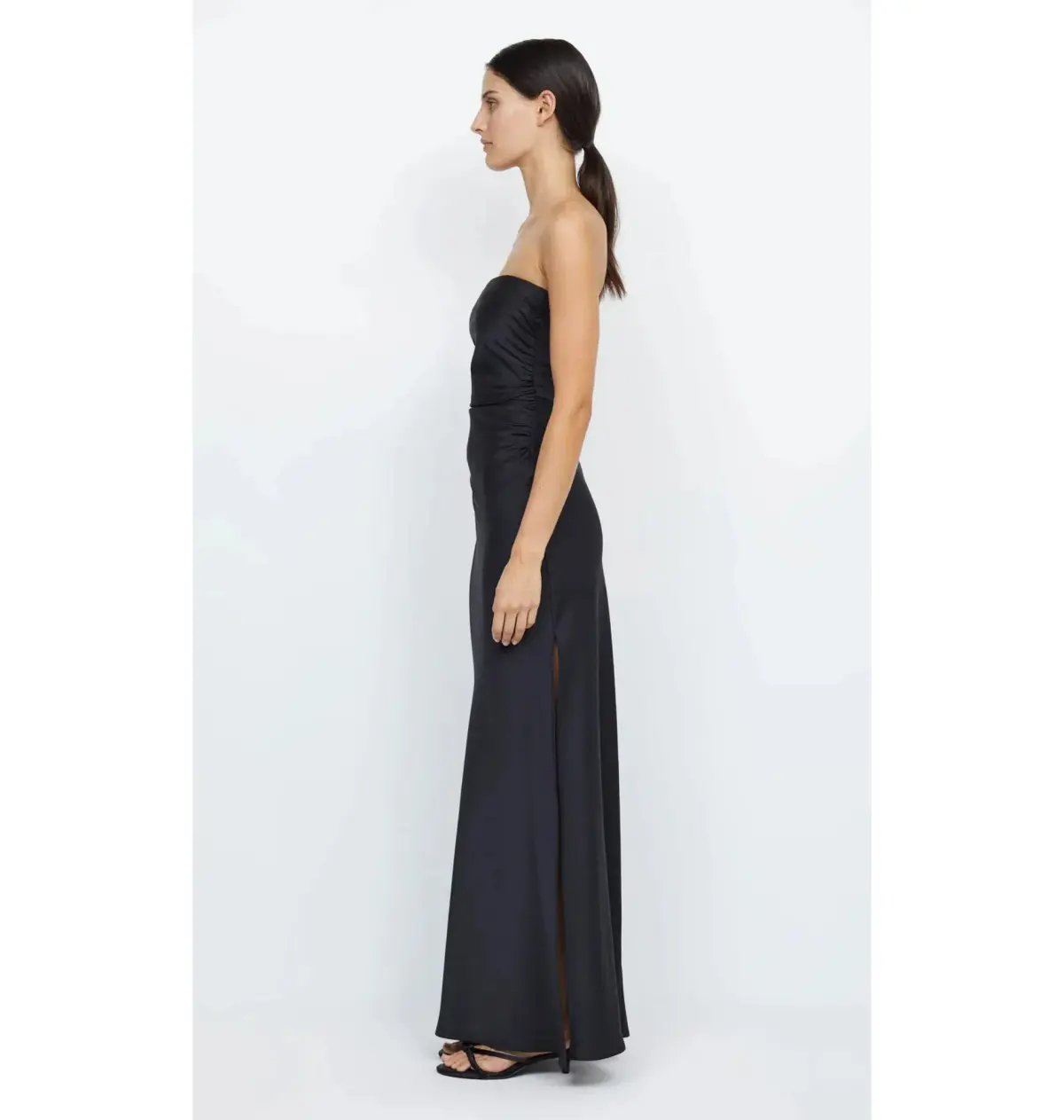 Bec & Bridge Eternity Strapless Maxi Dress Black Size AU 10 photo 3