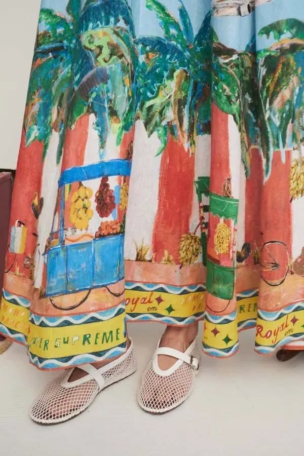 ALEMAIS All Aboard Midi Sundress Size 10 Au photo 6