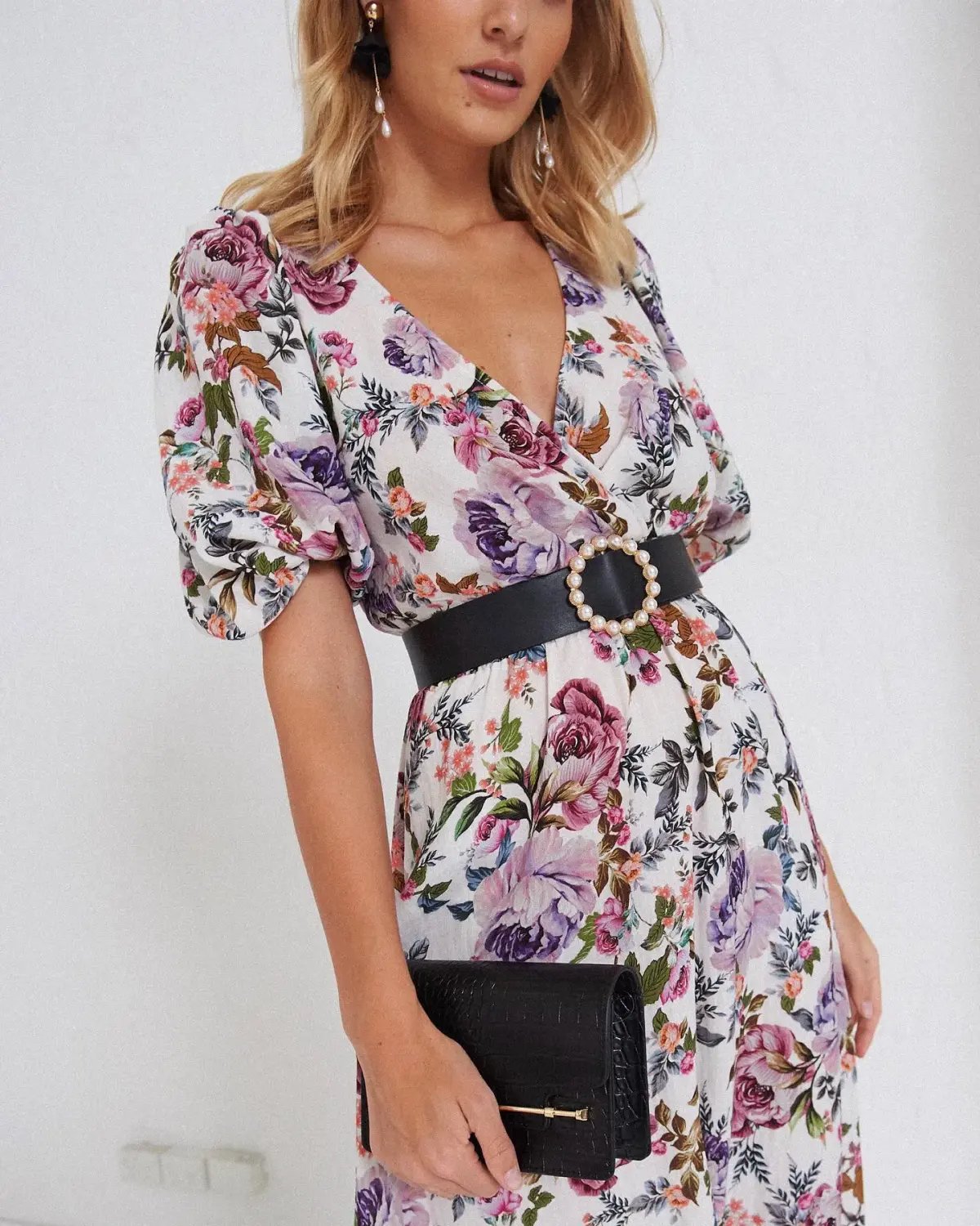 Sheike Lilac Blooms Floral Maxi Dress Size AU 12 photo 3