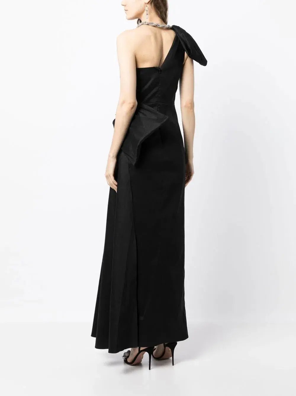 Rachel Gilbert Fauve Gown Black Size 12 photo 3