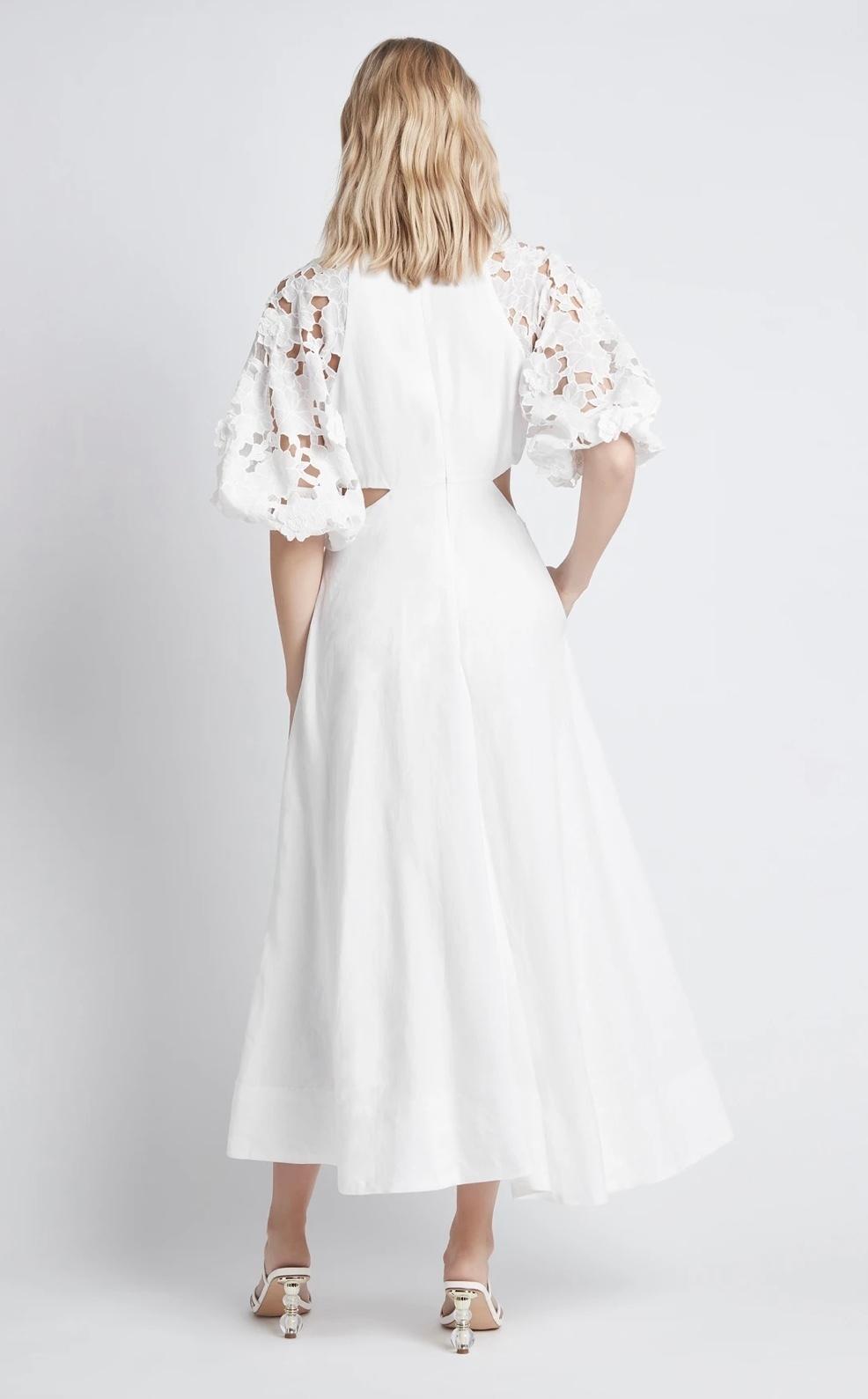 Sheike Ava Maxi Dress White Size 6 photo 3