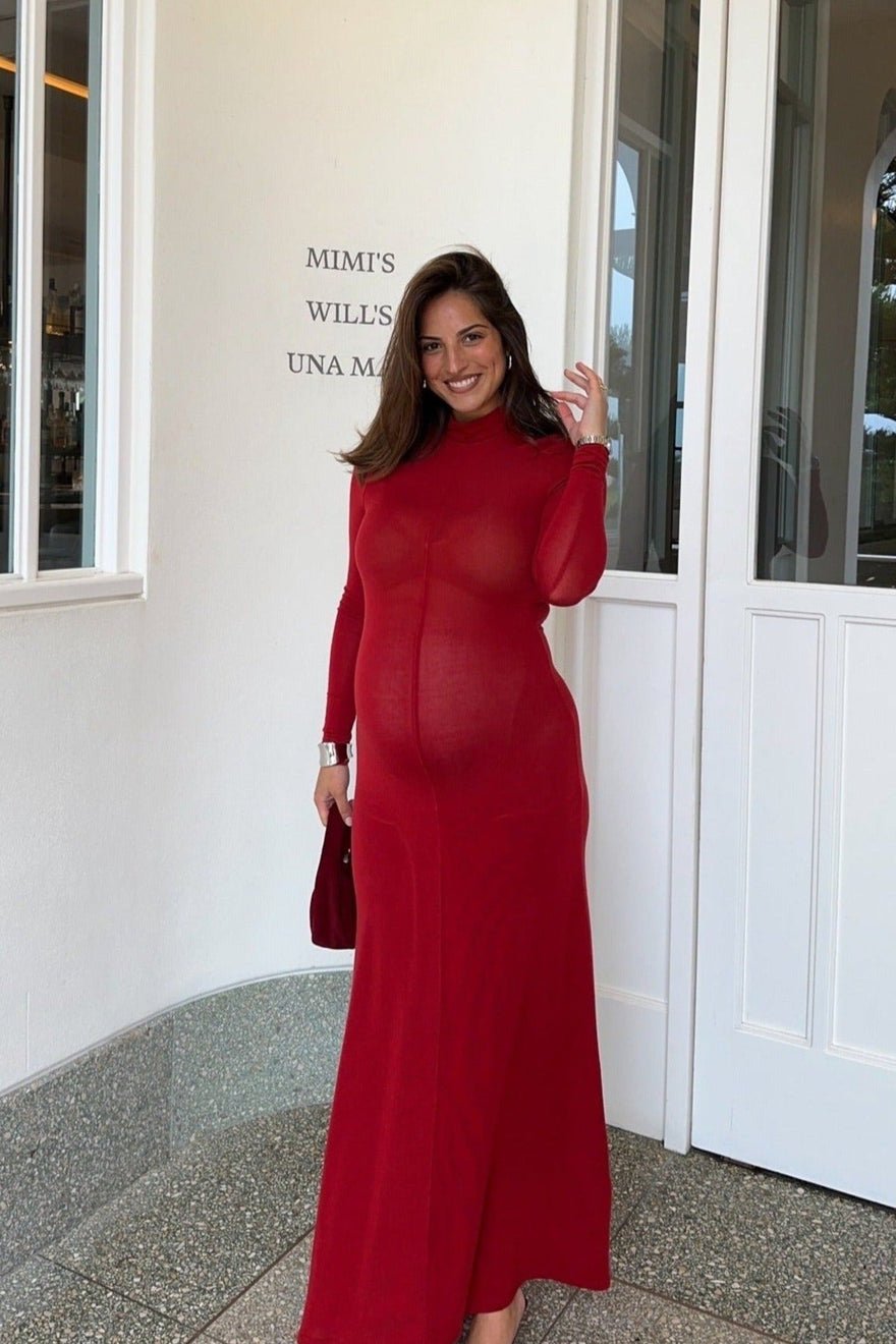 St Agni Jersey Maxi Dress, Rouge photo 3
