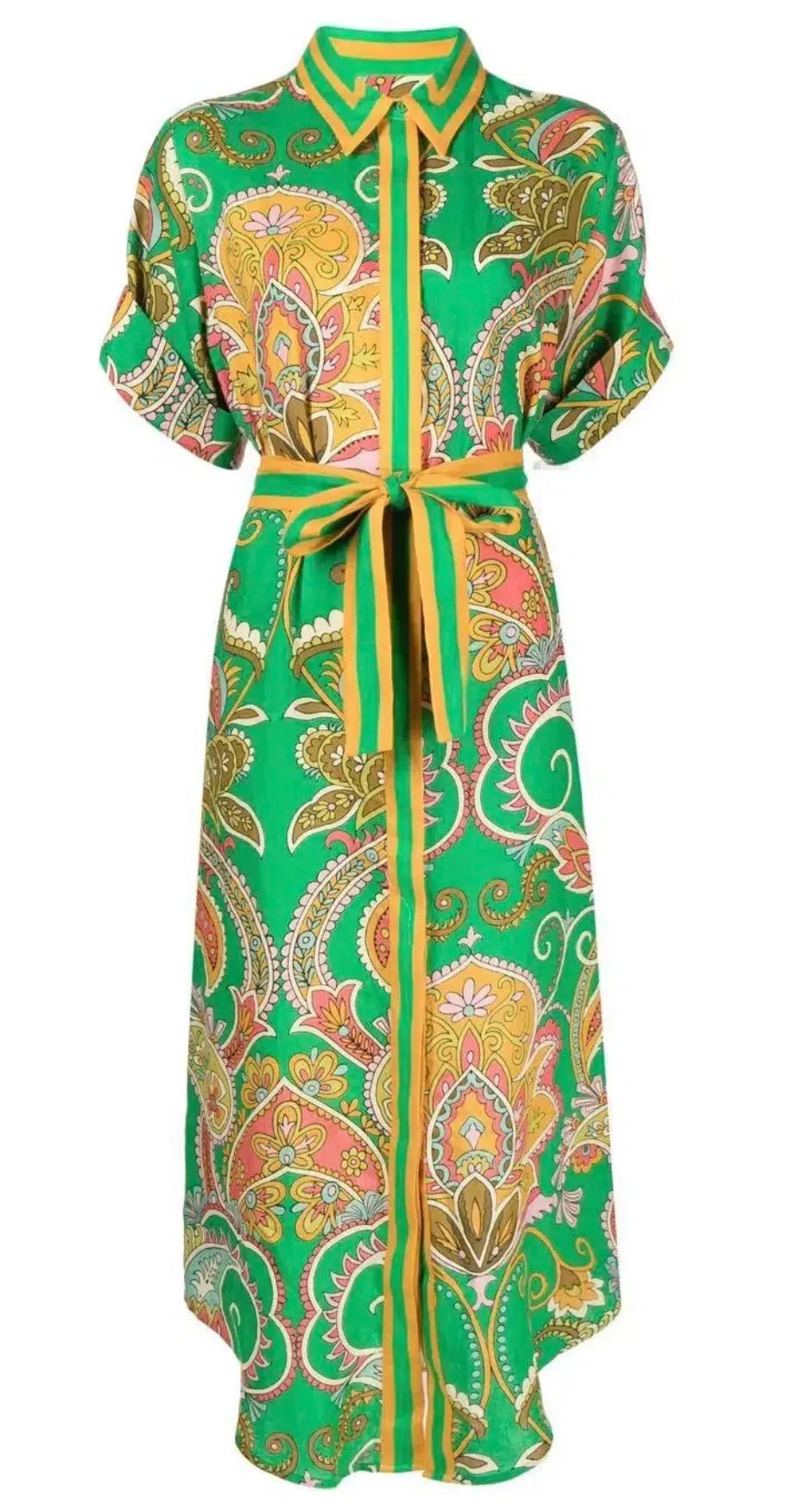 Alémais Marion Shirtdress Green Size 8 photo 10