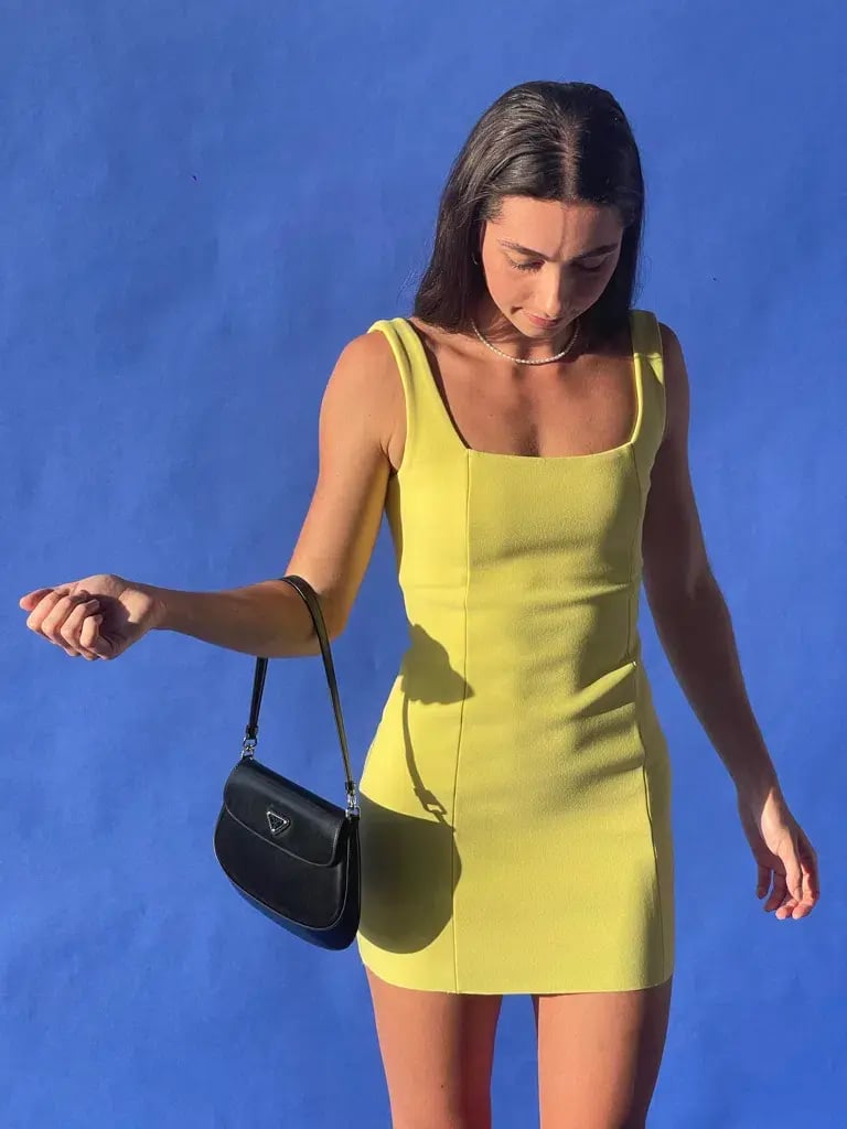 Bec & Bridge Gemma Mini Dress Banana Yellow Size AU 6 photo 4