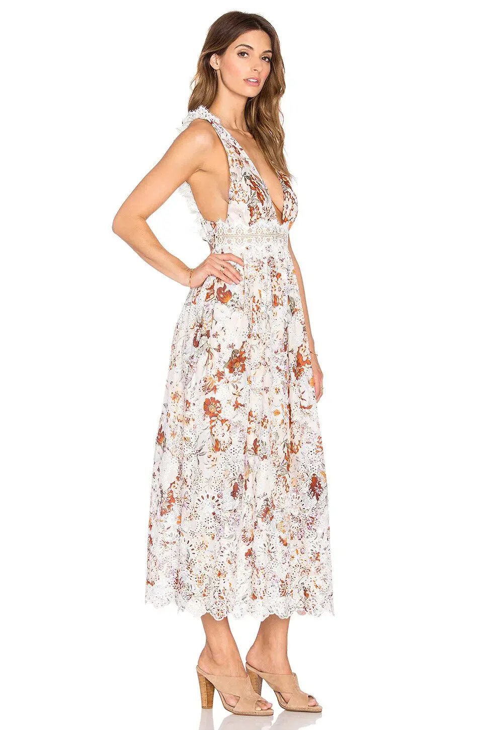 Zimmermann Alchemy Flutter Back Dress Print Size 6 photo 2