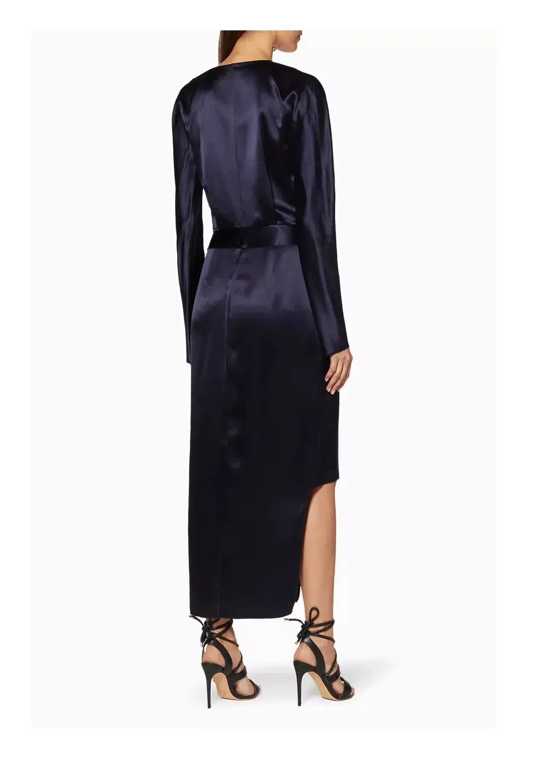 Dion Lee Silk Contour Tie Dress Navy Size 6 photo 7