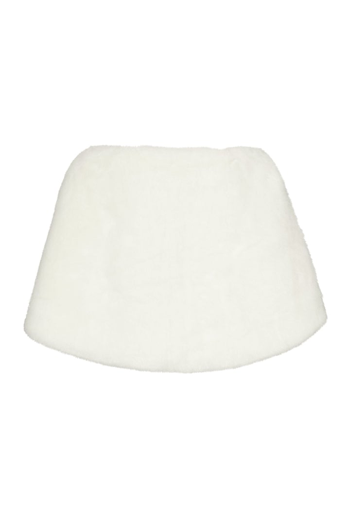 UNREAL FUR Yasmine Wrap Fur Stole (White) photo 2