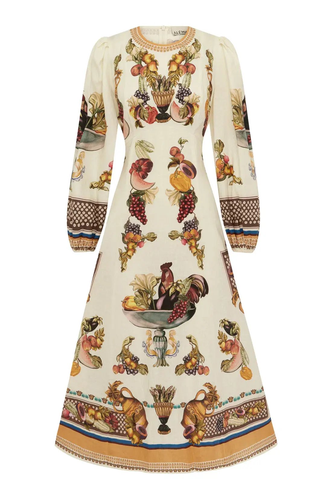 Alemais Mercado Midi Dress Print Size AU 6 photo 3