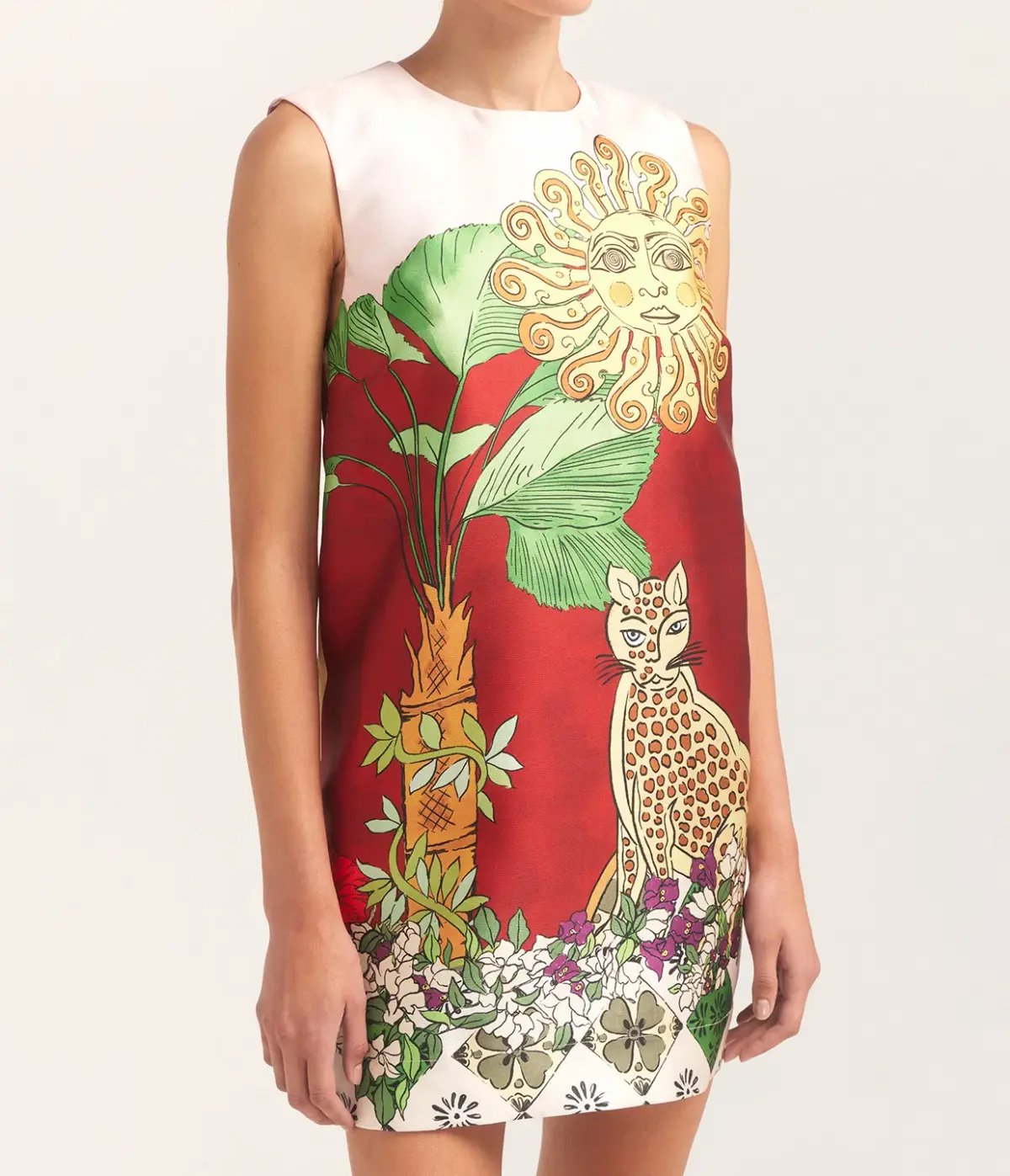 Alemais Tiger Mini Dress Print Size 12 photo 2