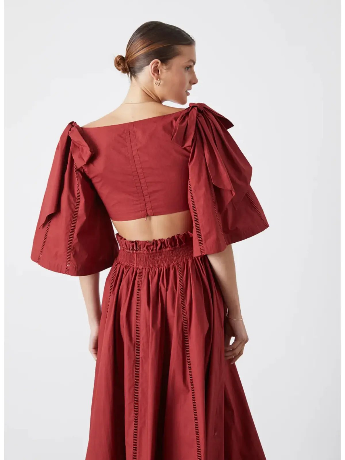 Joslin Studio Hollie Organic Cotton Crop Top + Skirt set Size 8 photo 4