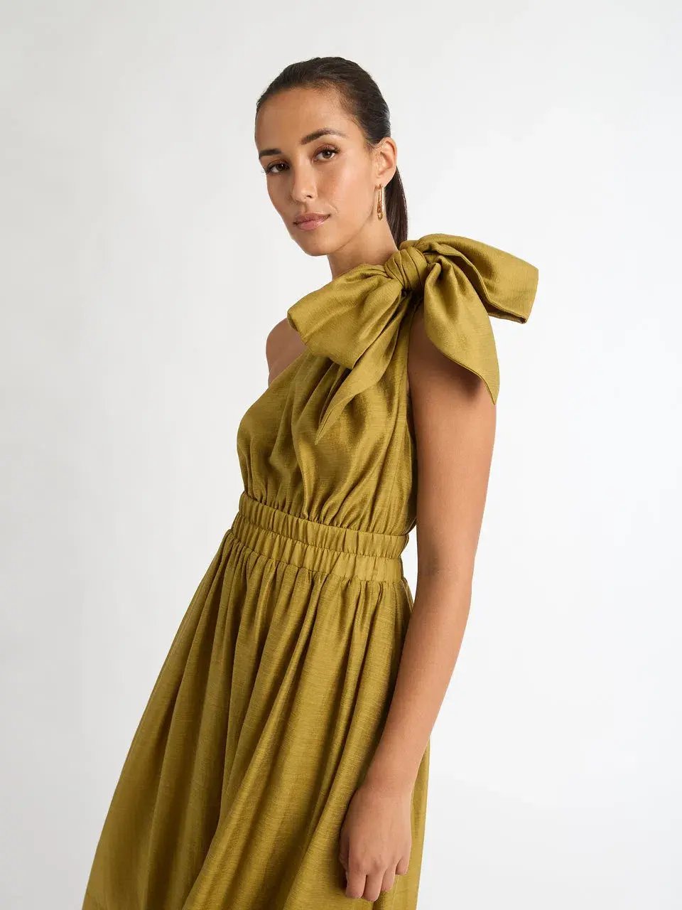 Sheike Gemma Maxi Dress Olive Green Size AU 8 photo 2