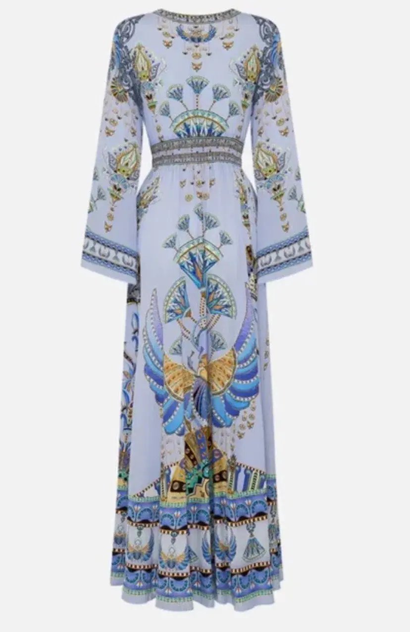 Camilla Under Scarab Skies Kimono Sleeve Maxi Dress Size 12/M photo 3