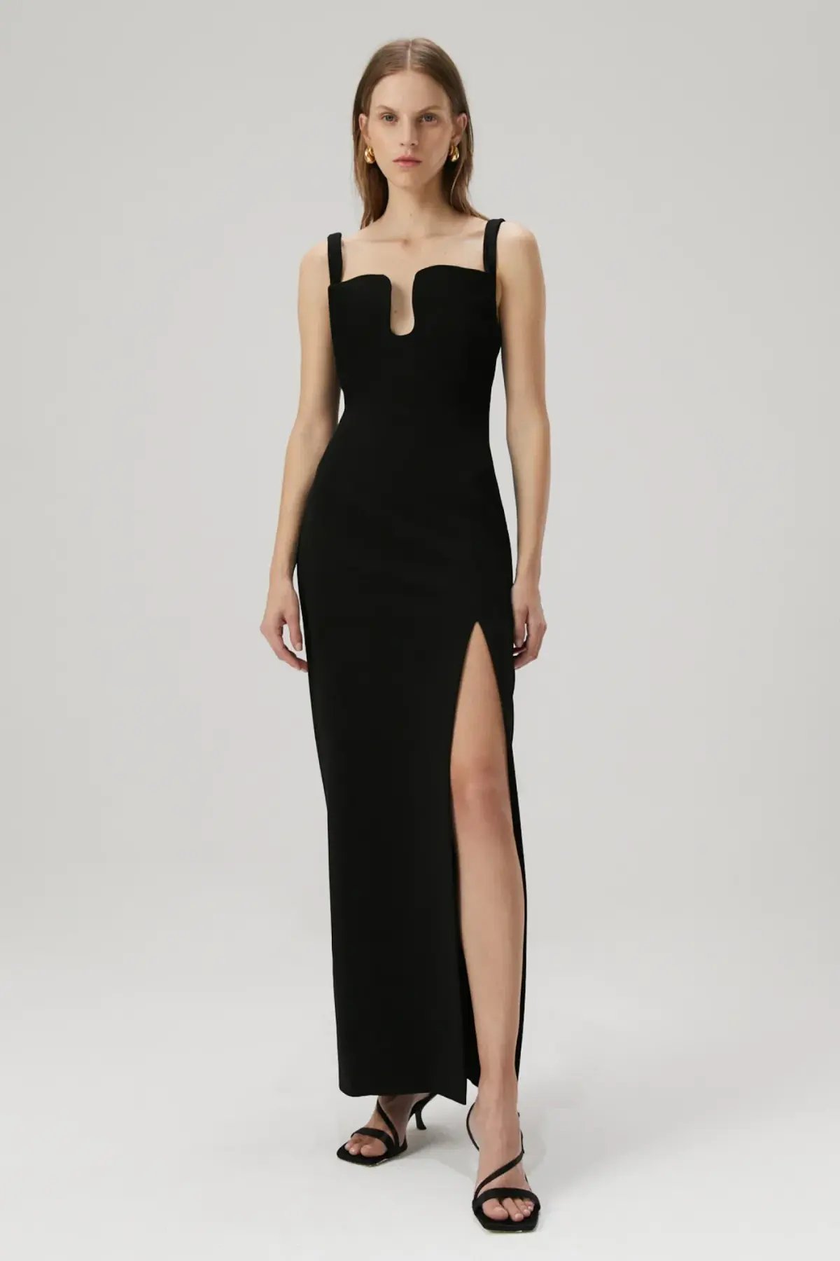 MISHA Franka Dress Black Size 8 photo 3