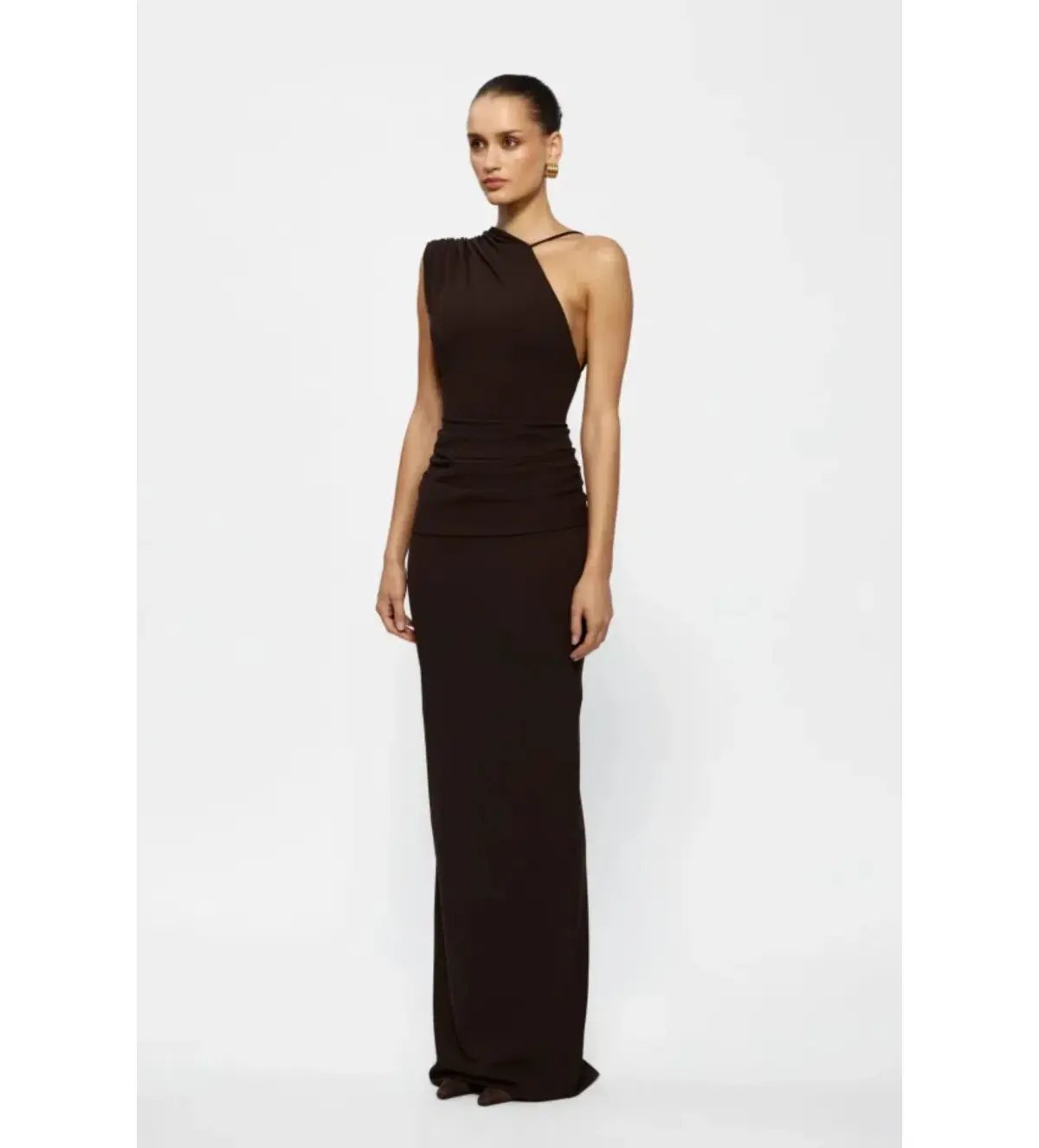 Effie Kats Greer Gown Brown Size 6 photo 2