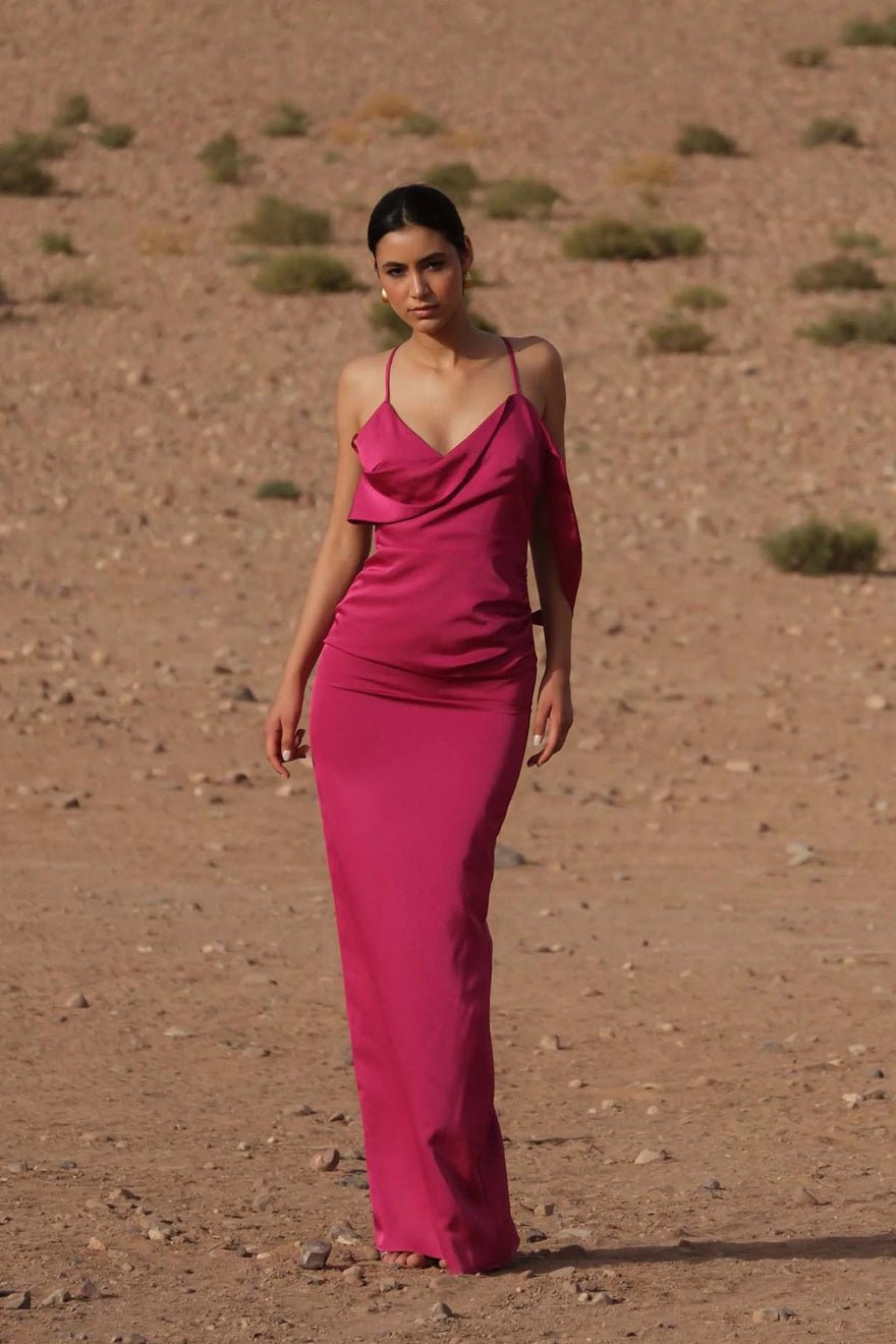 Elle Zeitoune Heather Dress | Mulberry Pink photo 4