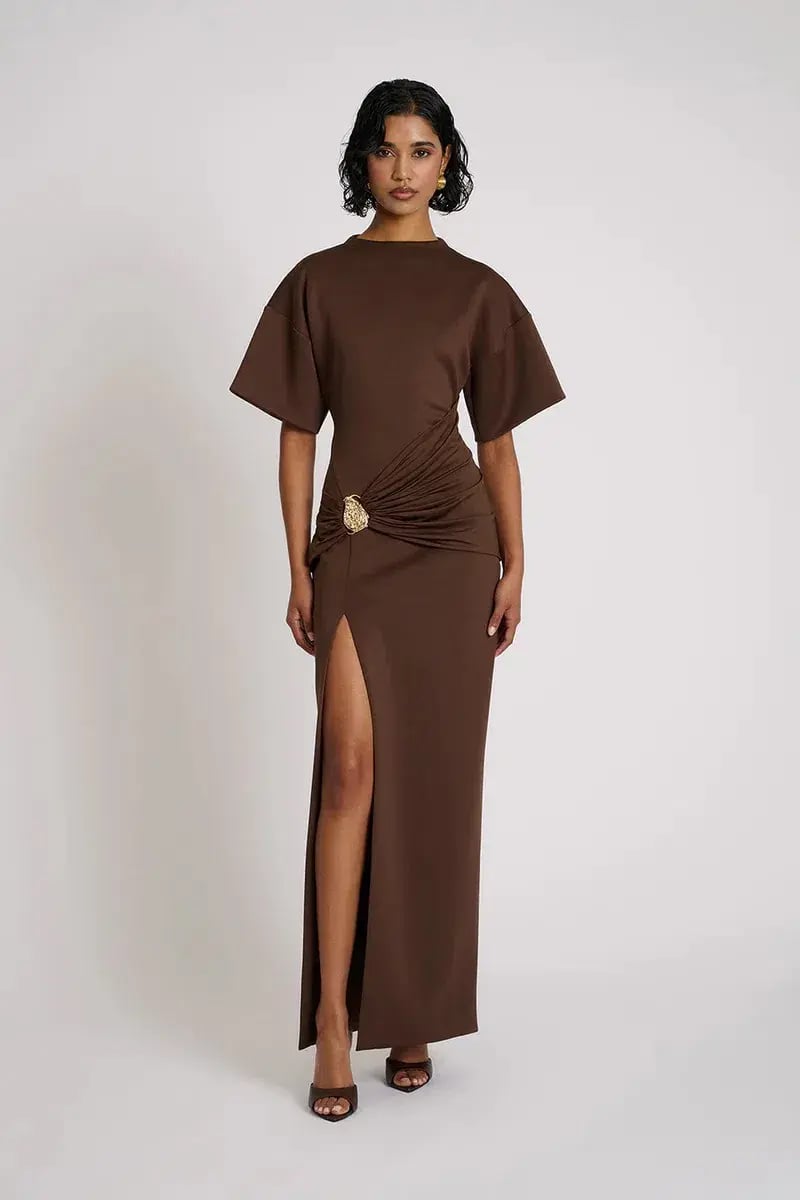 Eliya The Label Aldo Dress Brown Size AU 10 photo 4