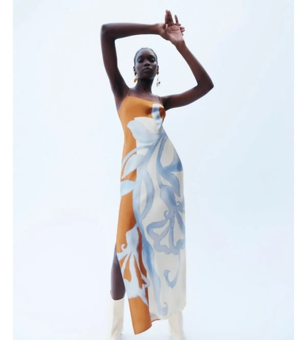 Sir the Label Sorrento Slip Dress in Sciarpa Print Size AU 10 photo 6