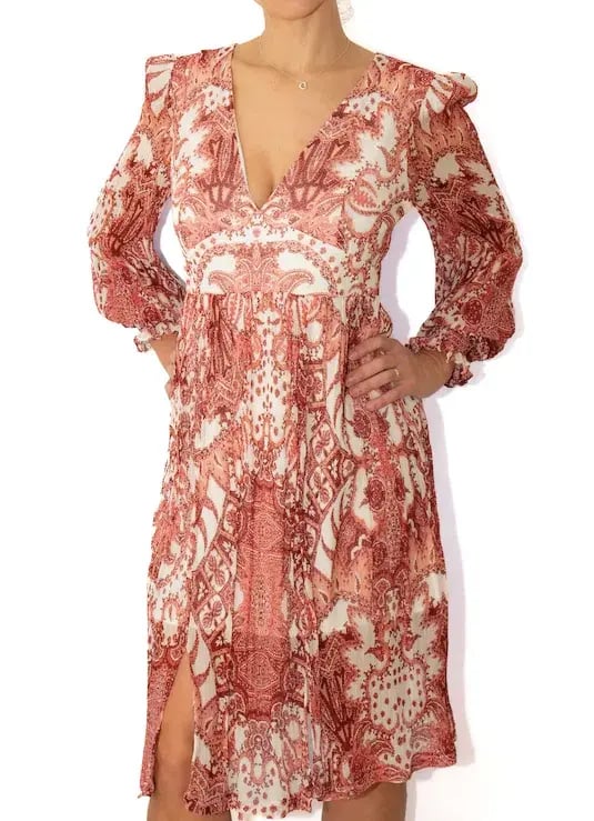 Thurley Charmed Midi Dress Print Size 10 photo 4