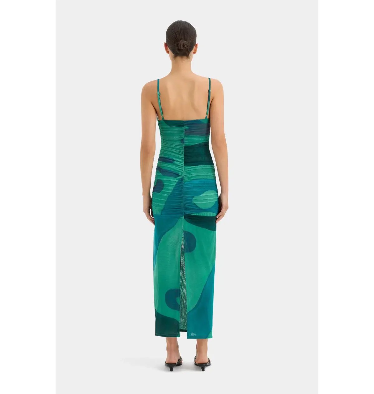Sir the Label Frankie Midi Dress Emerald Reflection Size AU 8 photo 3