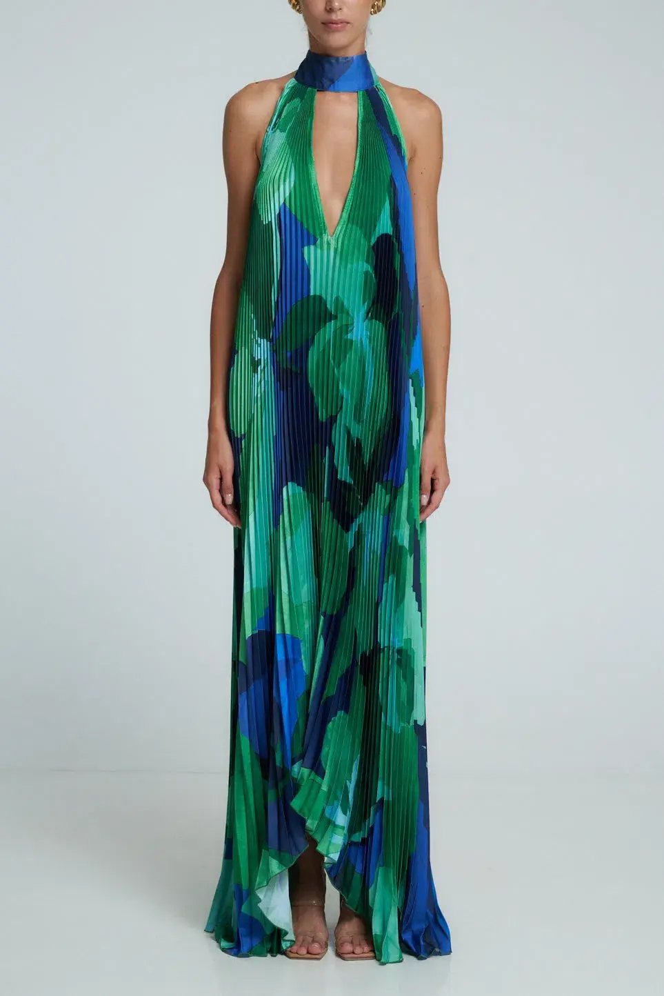 L'idee Opera Gown in Capri Green Size 6 photo 4