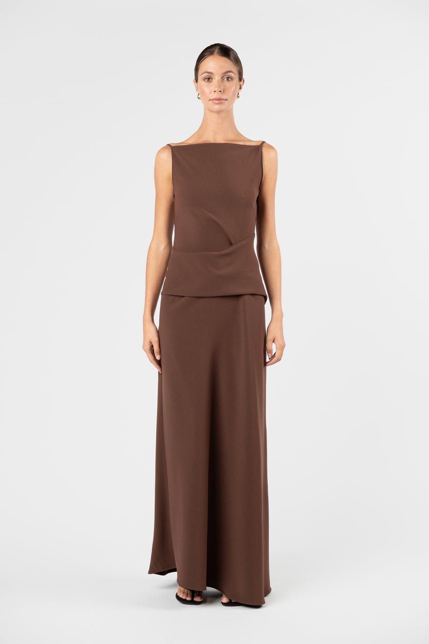One Fell Swoop Dégagé Maxi Dress - Moccona photo 4