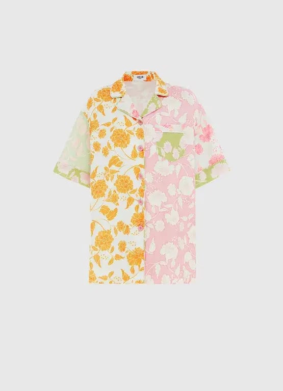 Leo Lin Anemone Splice Print Pants and Shirt Set Multi Size AU 16 photo 3