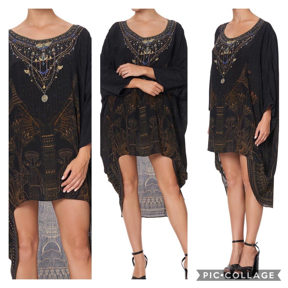 Camilla King Cobra scoop back dress black size 16 photo 4