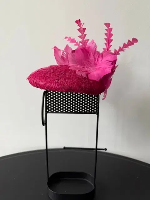 Gregory Ladner Headpiece with Feather Embellishment Pink One Size photo 4