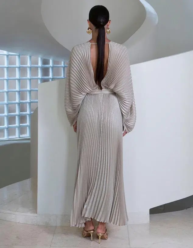 L’IDEE VERSAILLES GOWN in CHAMPAGNE SHIMMER SIZE 14 photo 4