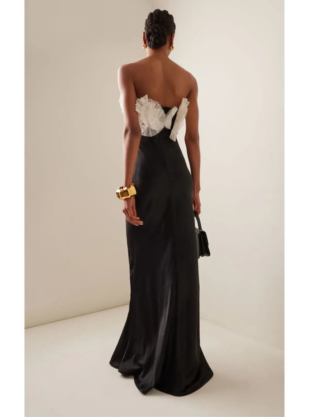 Rachel Gilbert Eyelar Gown Black Size 8 photo 2