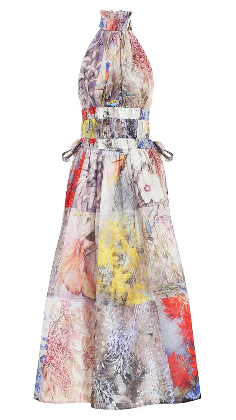 Zimmermann Botanica Halter Neck Gown Print Size 0 / AU 8 photo 3