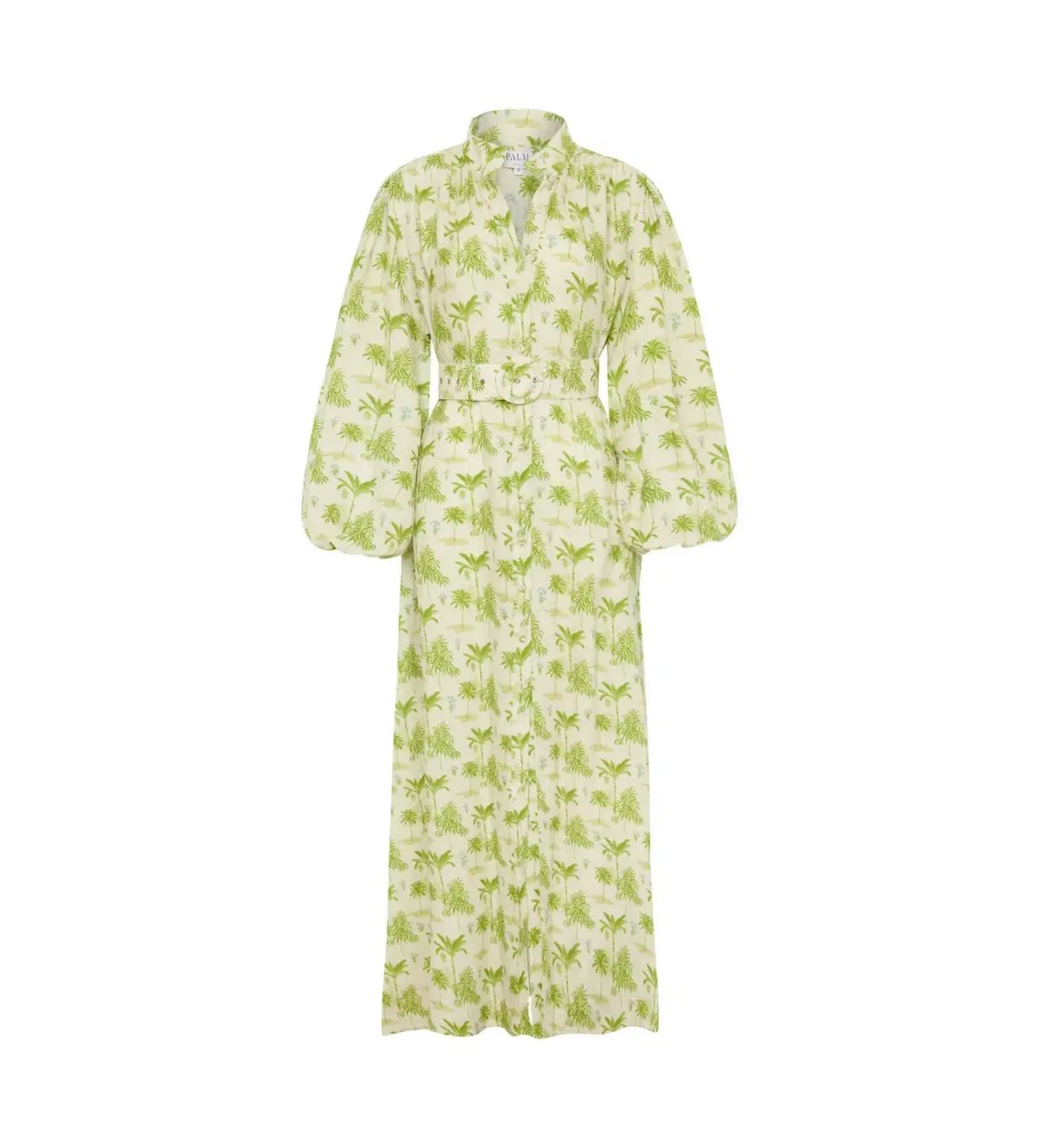 Palm Noosa Noddy Belted Shirt Dress in Green Palms Size 10 photo 5