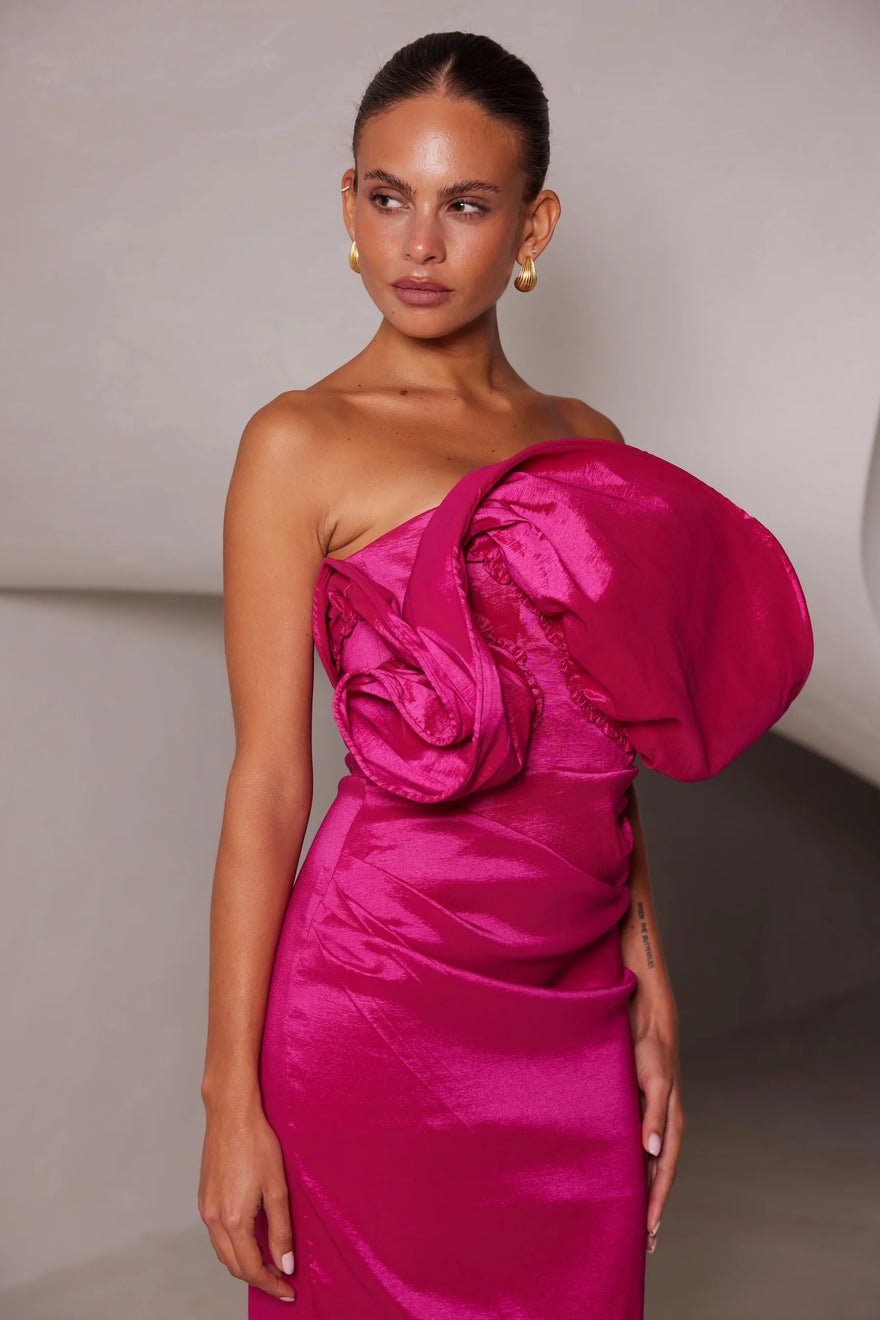 Elle Zeitoune Miles Dress - Raspberry photo 3