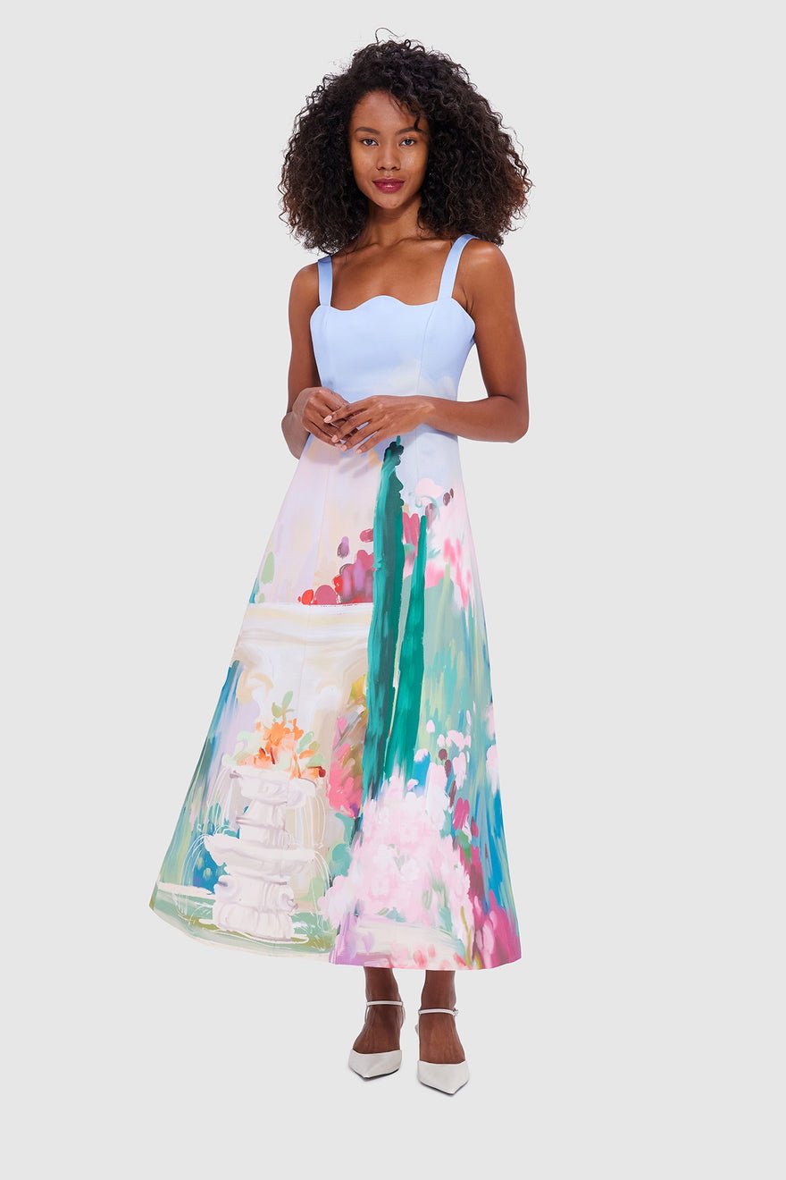 Leo Lin Odette Midi Dress - Jardin Print photo 4