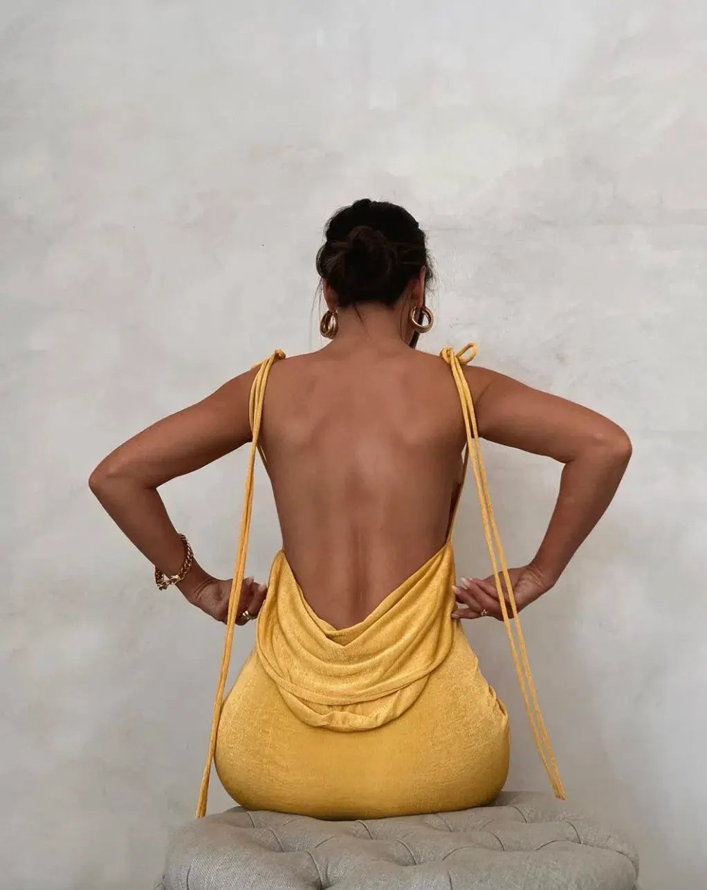 Melani The Label Pia Gown Yellow Size M/Au 10 photo 5