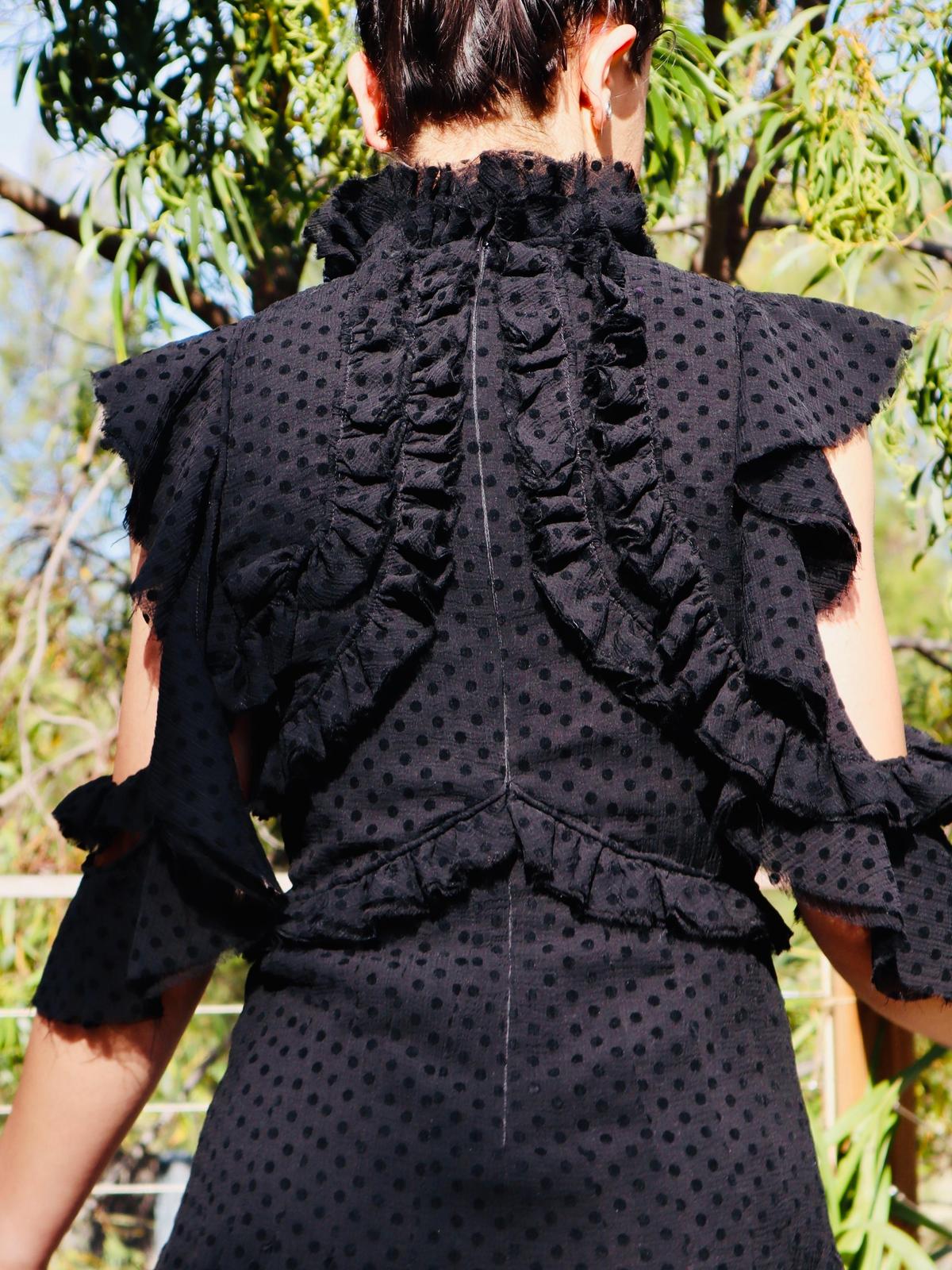 Mossman She Spotted Me Dress Black Size 8 photo 4