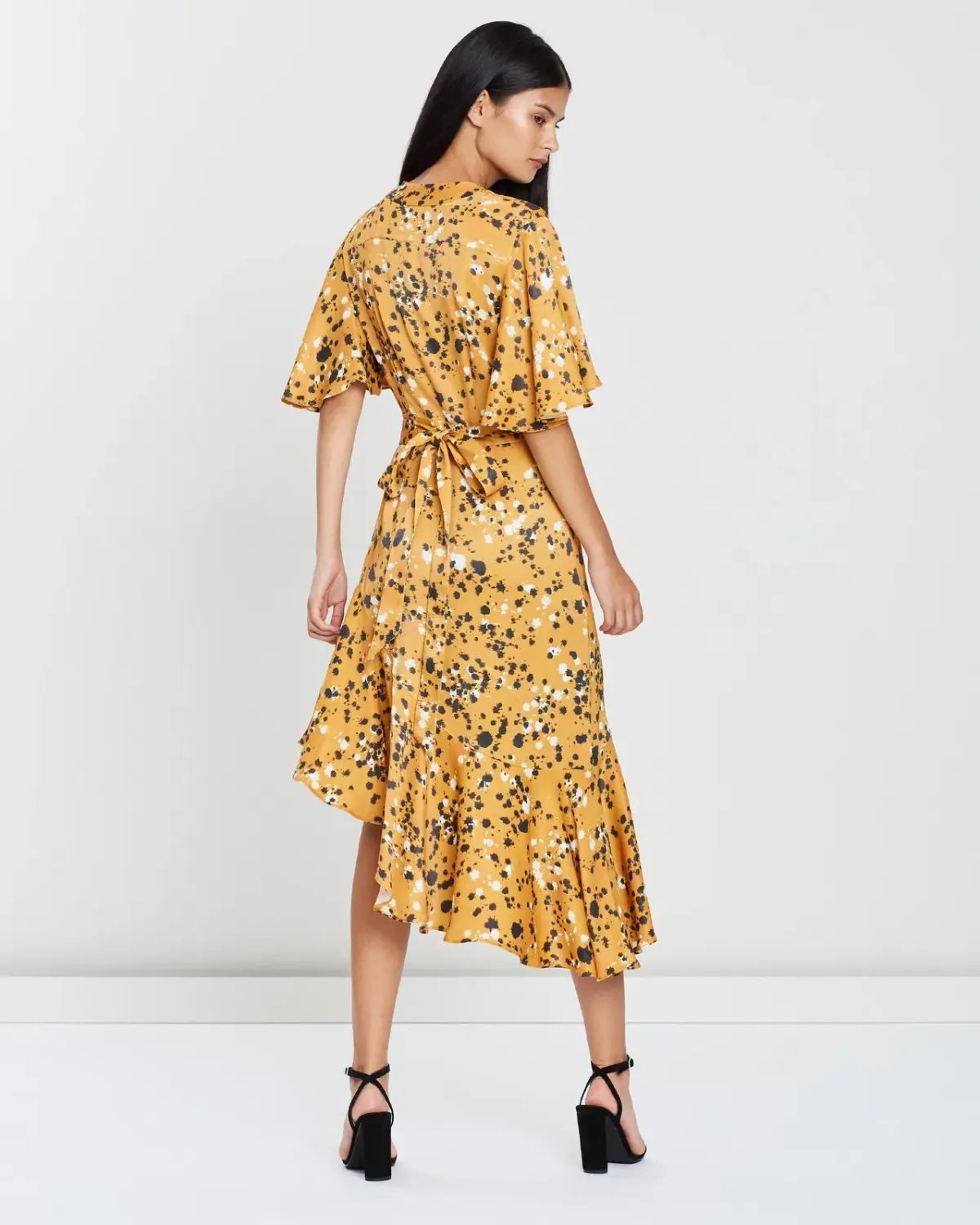 Lover Artiste Wrap Dress Print Size 14 photo 3