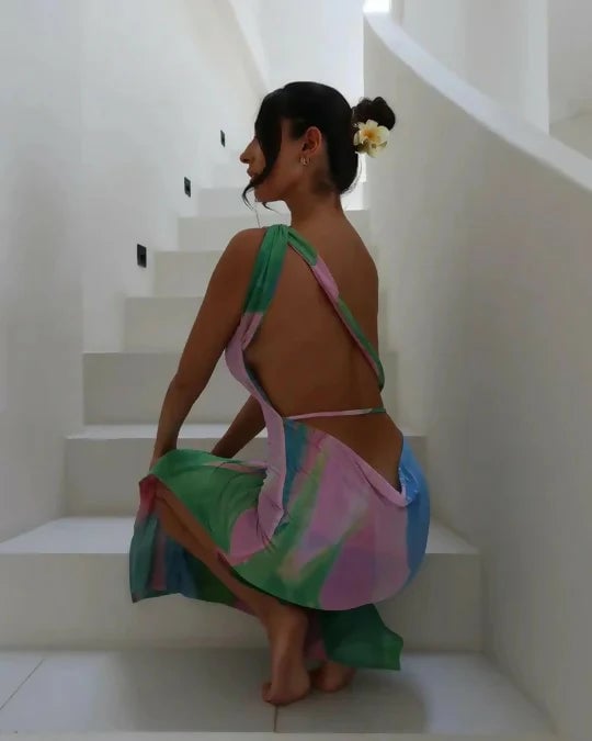 She is Olla Luelle Midi Dress In Gaia photo 4